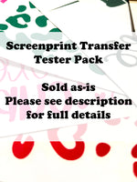 Screenprint Transfer Test Pack