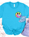 DTF Tie Dye Happy Face Pocket